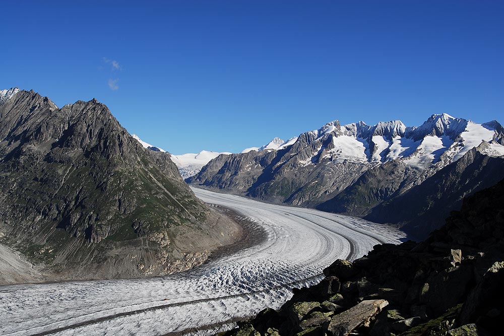 Aletschgletscher Wallis Schweiz